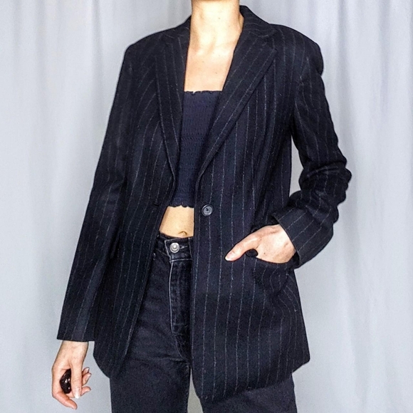 Vintage Jackets & Blazers - SOLD Y2K pinstripe vintage blazer
